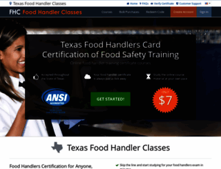 texas.foodhandlerclasses.com screenshot