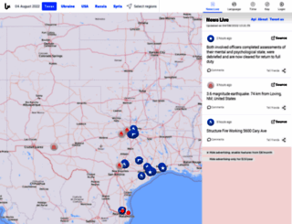 texas.liveuamap.com screenshot
