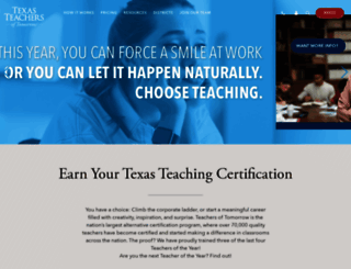 texas.teachersoftomorrow.org screenshot
