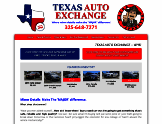 texasautoexchange.com screenshot