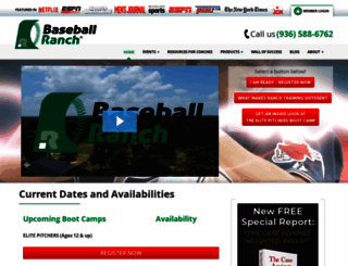 texasbaseballranch.com screenshot