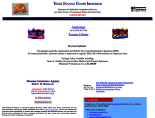 texasbouncehouseinsurance.com screenshot