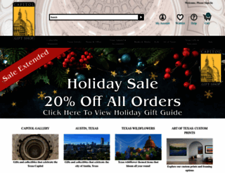 texascapitolgiftshop.com screenshot