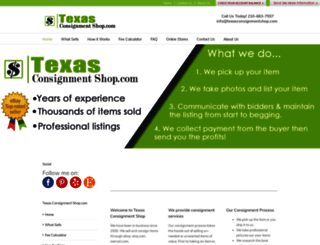texasconsignmentshop.com screenshot
