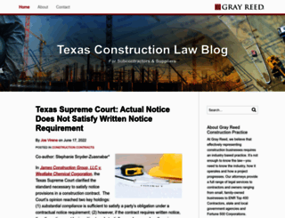 texasconstructionlawblog.com screenshot