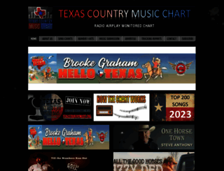 texascountrymusicchart.com screenshot