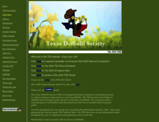 texasdaffodilsociety.org screenshot