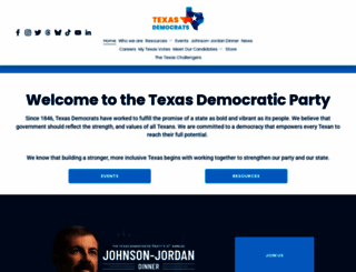 texasdemocrats.org screenshot