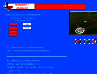 texasdistrict9littleleague.com screenshot