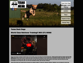 texasduckdogs.com screenshot