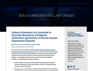 texasemploymentlawupdate.com screenshot