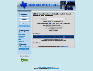 texasfairsandfestivals.com screenshot