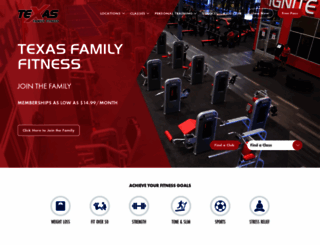 texasfamilyfitness.com screenshot