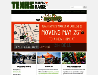 texasfarmersmarket.org screenshot