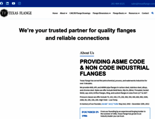 texasflange.com screenshot