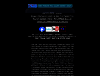 texasfoamparties.com screenshot
