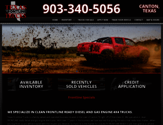 texasfrontlinetrucks.com screenshot