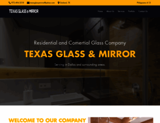 texasglassandmirror.com screenshot