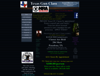 texasgunclass.com screenshot