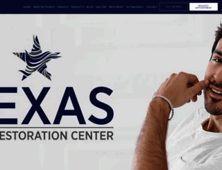 texashairrestorationcenter.com screenshot