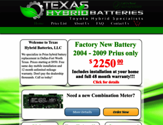 texashybridbatteries.com screenshot