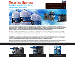 texasiceexpress.com screenshot
