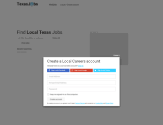 texasjobs.com screenshot