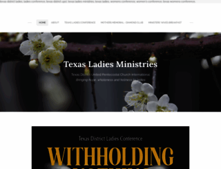 texasladiesministries.org screenshot