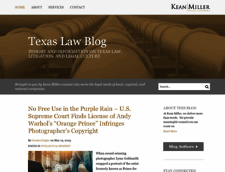 texaslawblog.law screenshot
