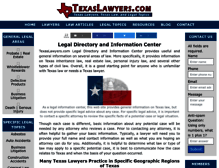 texaslawyers.com screenshot