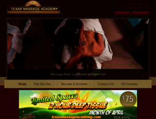 texasmassageacademy.com screenshot