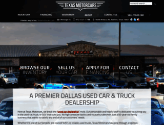 texasmotorcars.com screenshot