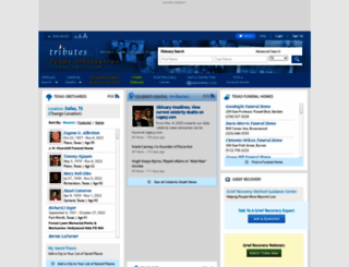 texasobits.tributes.com screenshot