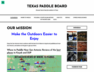 texaspaddleboard.com screenshot