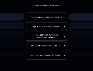 texaspolkamuseum.com screenshot