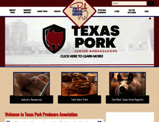 texaspork.org screenshot