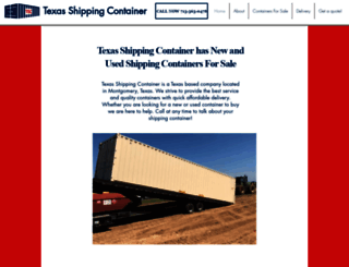 texasshippingcontainer.com screenshot