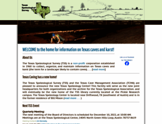 texasspeleologicalsurvey.org screenshot