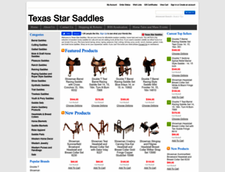 texasstarsaddles.com screenshot
