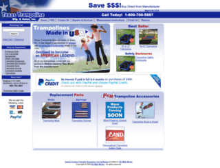texastrampolines.com screenshot