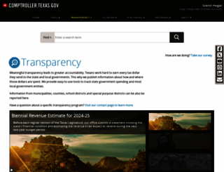 texastransparency.org screenshot