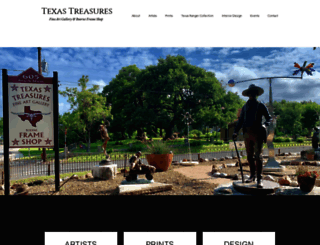 texastreasuresfineart.com screenshot