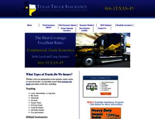 texastruckinsurance.net screenshot