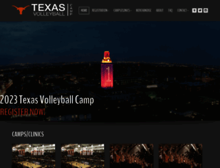 texasvolleyball.com screenshot