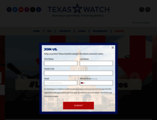 texaswatch.org screenshot