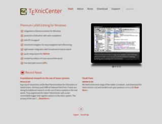 texniccenter.org screenshot