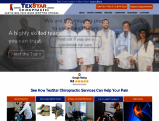 texstarchiropractic.com screenshot