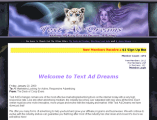 text-ad-dreams.com screenshot