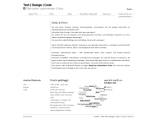 text-design-code.de screenshot