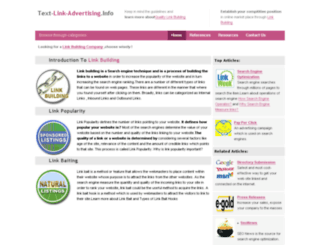 text-link-advertising.info screenshot